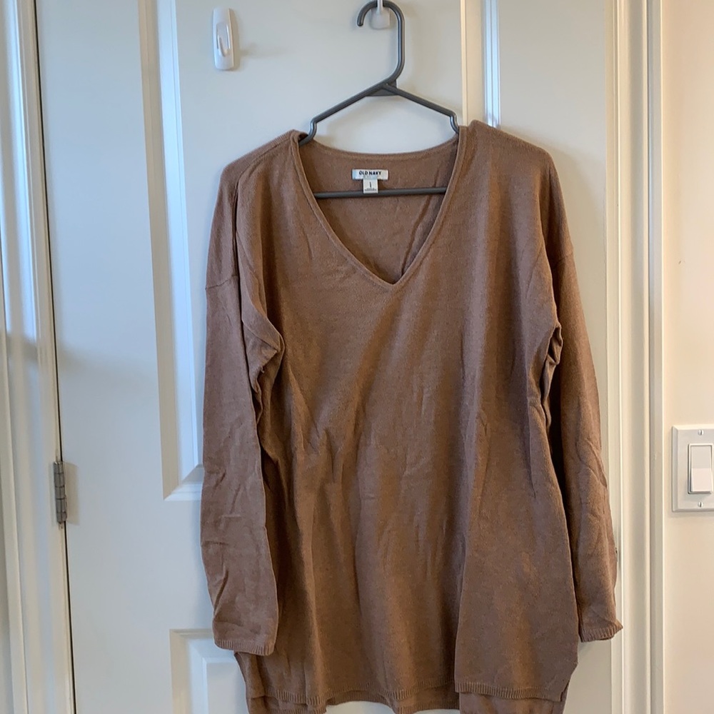 Ladies tan sweater